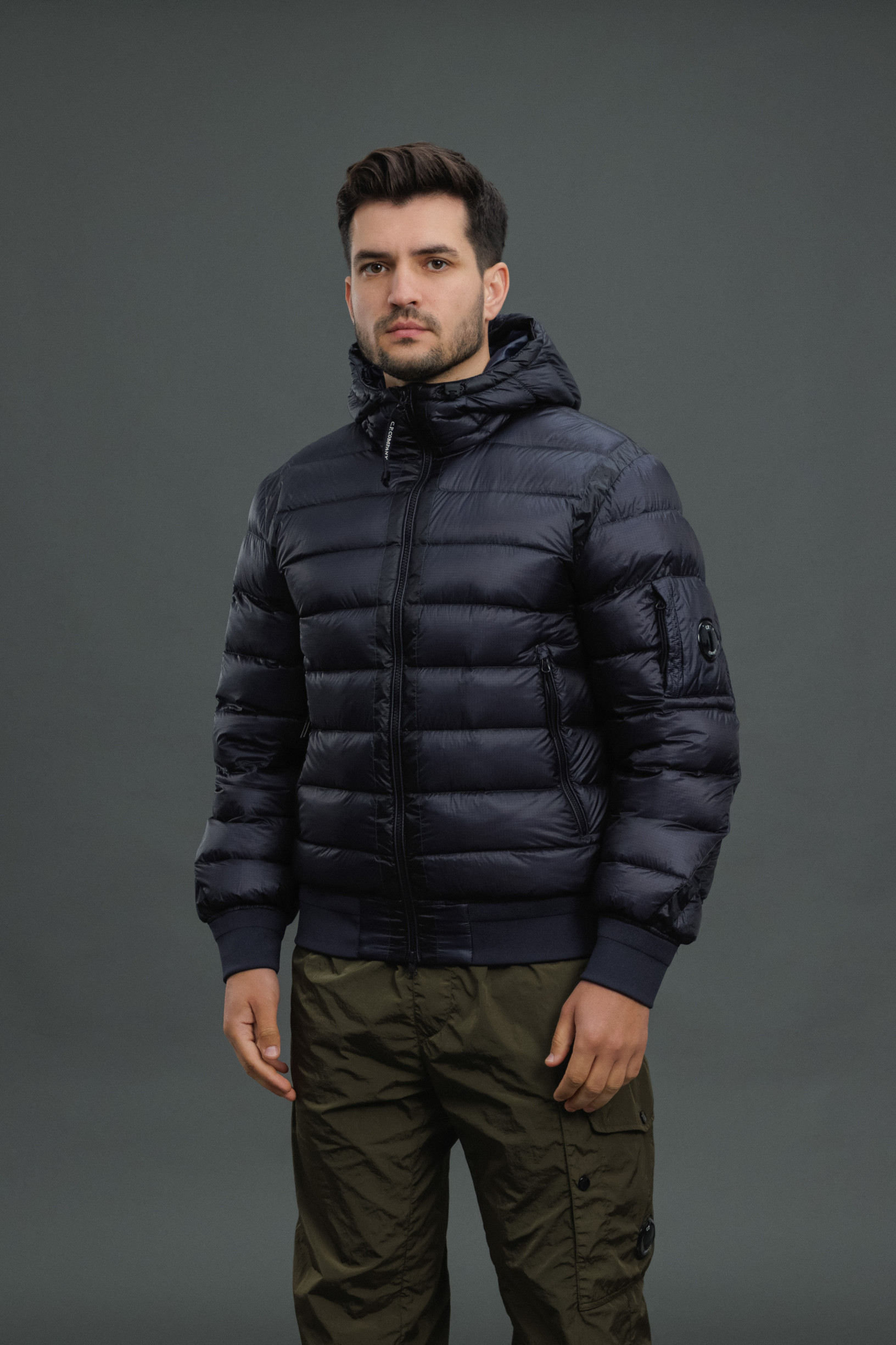 Чоловіча куртка C.P. COMPANY D.D. SHELL DOWN JACKET CMOW002A 110416A COL:888, колір синій