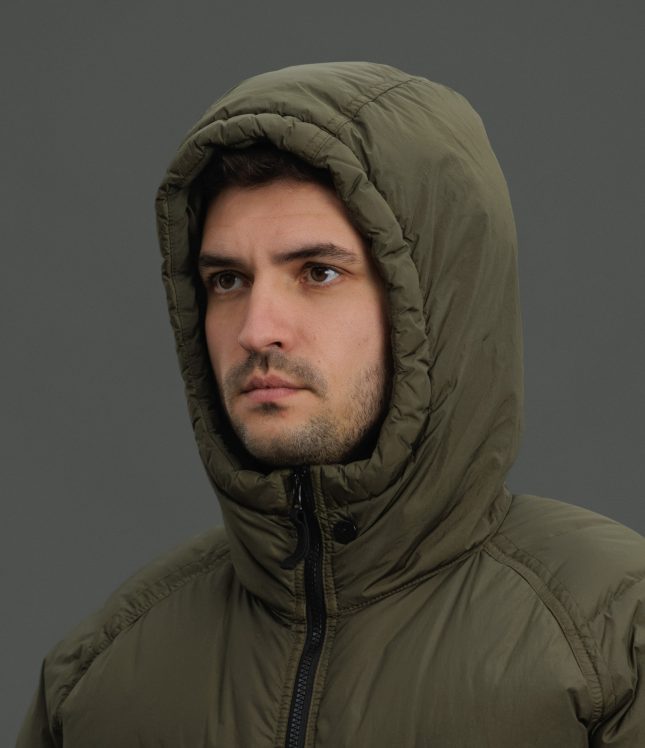 Чоловіча куртка STONE ISLAND GARMENT DYED CRINKLE REPS R-NY DOWN 1540723 V0058, колір зелений | Ціна 39999 грн, фото 8