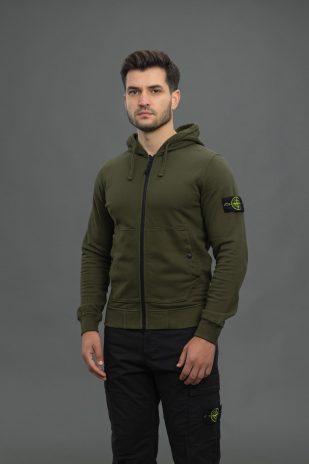 Чоловіче худі STONE ISLAND 1561620 V0058, колір зелений