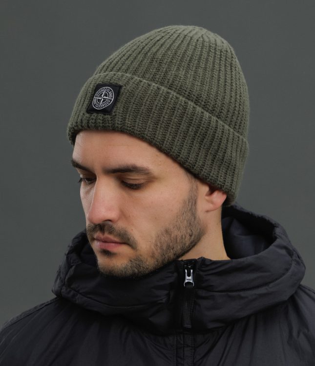 Чоловіча шапка STONE ISLAND 15N100012-S00B4 V0054, колір зелений | Ціна 8499 грн, фото 2