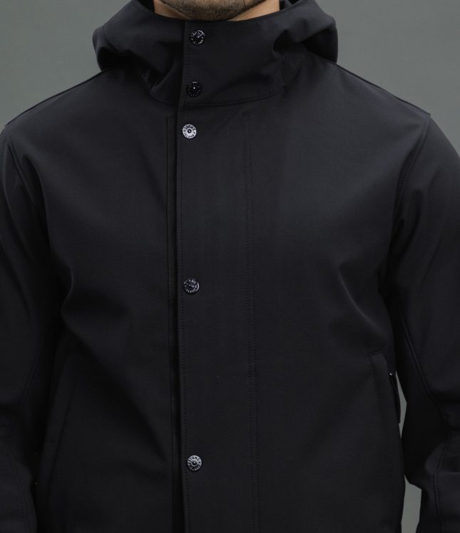 Чоловіча куртка STONE ISLAND LIGHT SOFT SHELL-R e.dye® TECHNOLOGY 154100118-S0A22 V0029, колір чорний | Ціна 35999 грн, фото 3