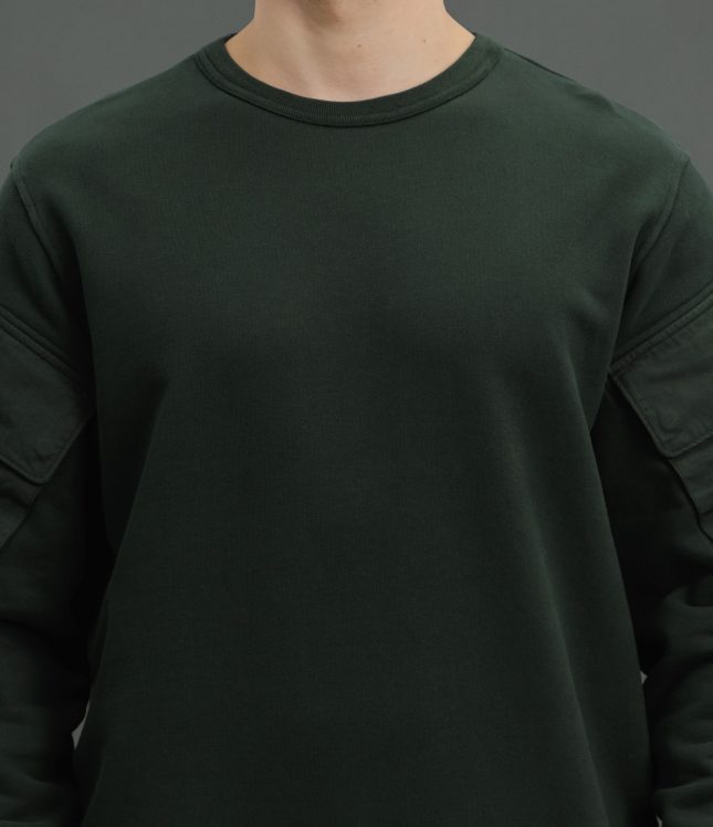 Чоловічий світшот STONE ISLAND 156100008-S0A20 V005E, колір зелений | Ціна 20999 грн, фото 3