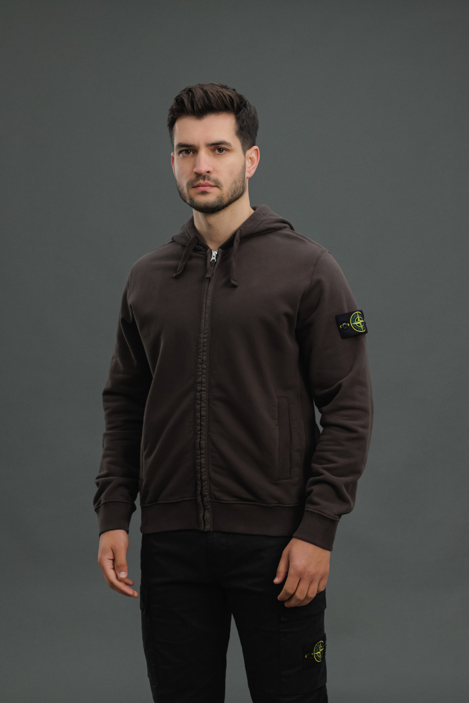 Чоловіче худі STONE ISLAND 156100067-S0A20 V0062, колір сірий