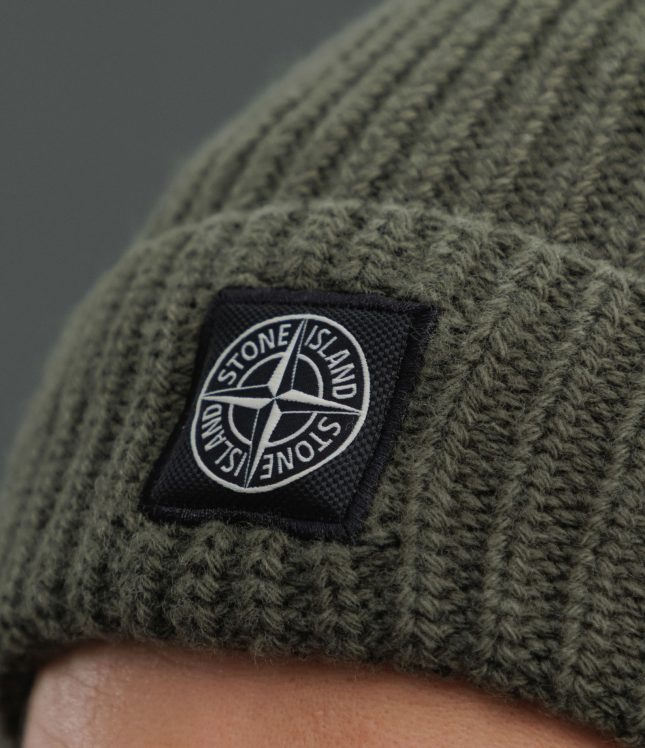 Чоловіча шапка STONE ISLAND 15N100012-S00B4 V0054, колір зелений | Ціна 8499 грн, фото 3
