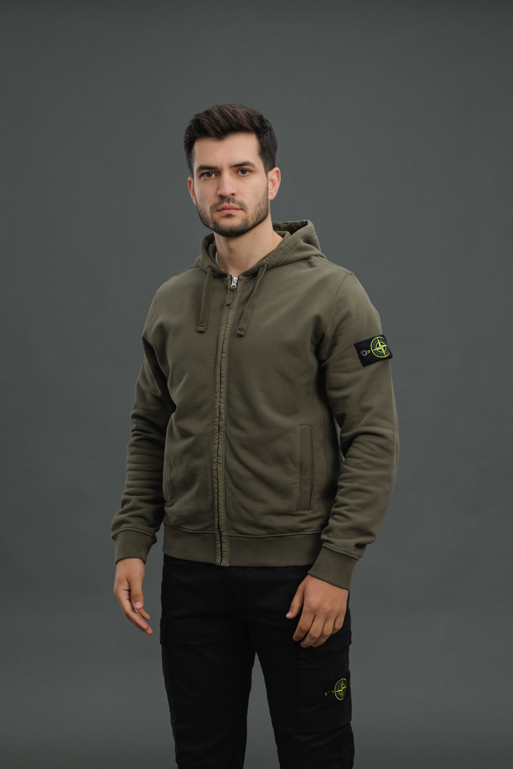 Чоловіче худі STONE ISLAND 156100067-S0A20 V0054, колір зелений