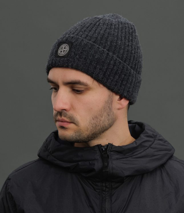 Чоловіча шапка STONE ISLAND 7715N10B5 V0065, колір сірий | Ціна 8499 грн, фото 2