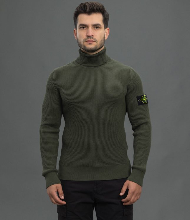 Чоловічий гольф STONE ISLAND 15552C2 V0058, колір зелений | Ціна 24999 грн, фото 2
