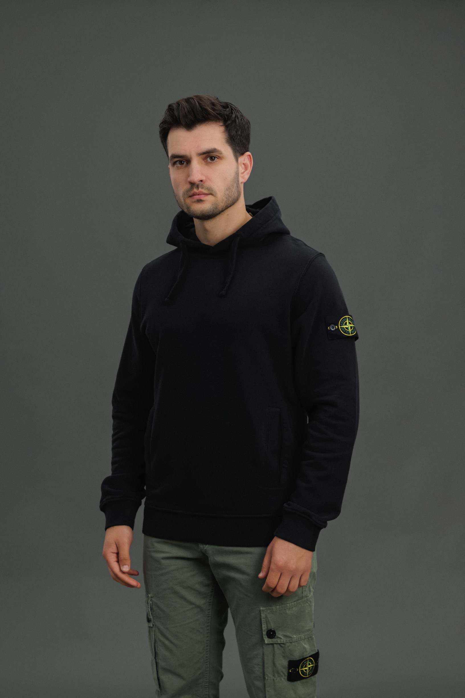 Чоловіче худі STONE ISLAND 156100029-S0A20 V0029, колір чорний