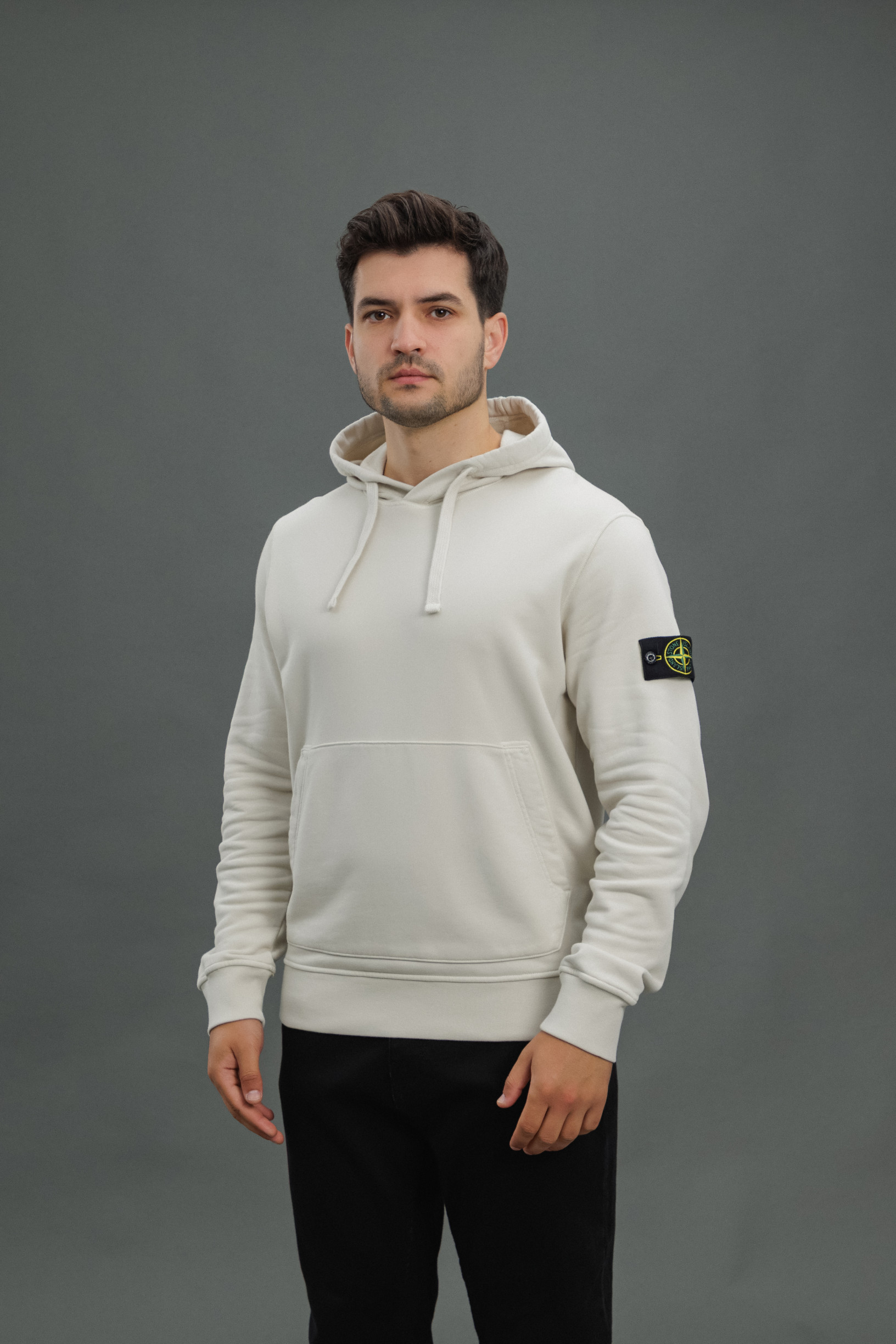 Чоловіче худі STONE ISLAND 156100045-S0051 V0095, колір бежевий