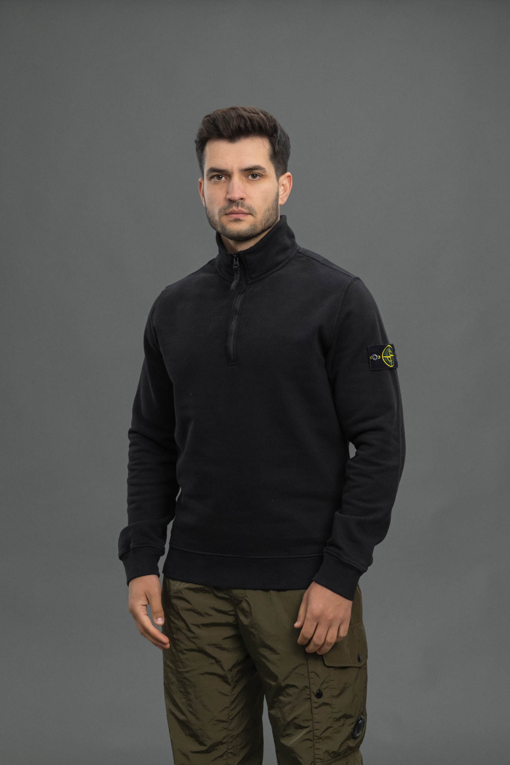 Чоловічий світшот STONE ISLAND 1562720 V0029, колір чорний