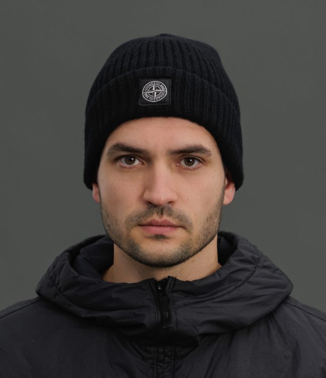Чоловіча шапка STONE ISLAND 15N100012-S00B4 V0029, колір чорний | Ціна 8499 грн, фото 1