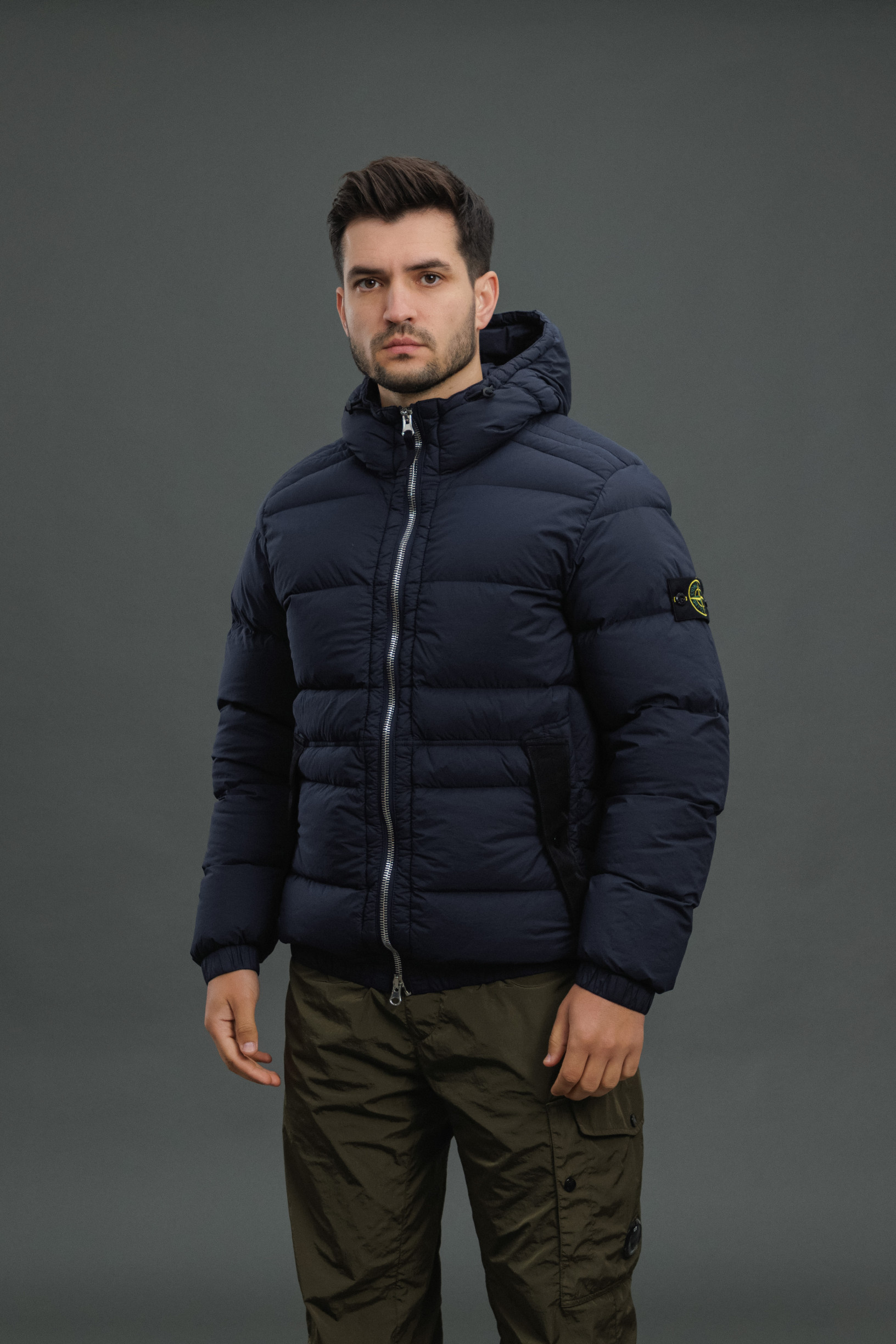 Чоловіча куртка STONE ISLAND SEAMLESS TUNNEL NYLON DOWN-TC 154100040-S0028 V0020, колір синій