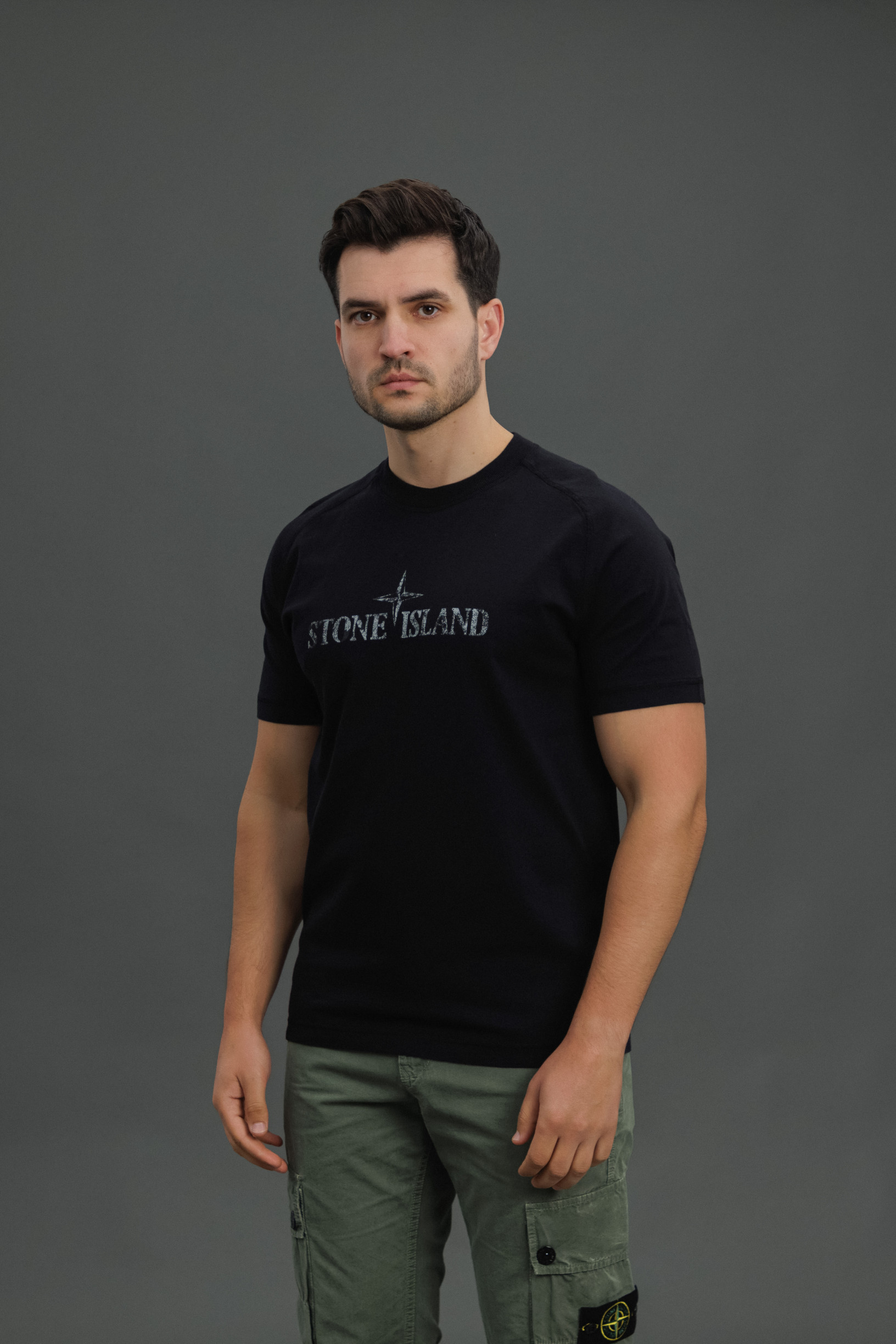Чоловіча футболка STONE ISLAND 152100020-S0081 V0029, колір чорний