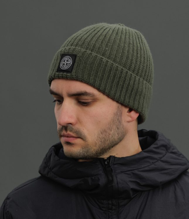 Чоловіча шапка STONE ISLAND 15N10B5 V0059, колір зелений | Ціна 8499 грн, фото 2