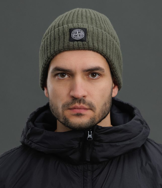 Чоловіча шапка STONE ISLAND 15N100012-S00B4 V0054, колір зелений | Ціна 8499 грн, фото 1