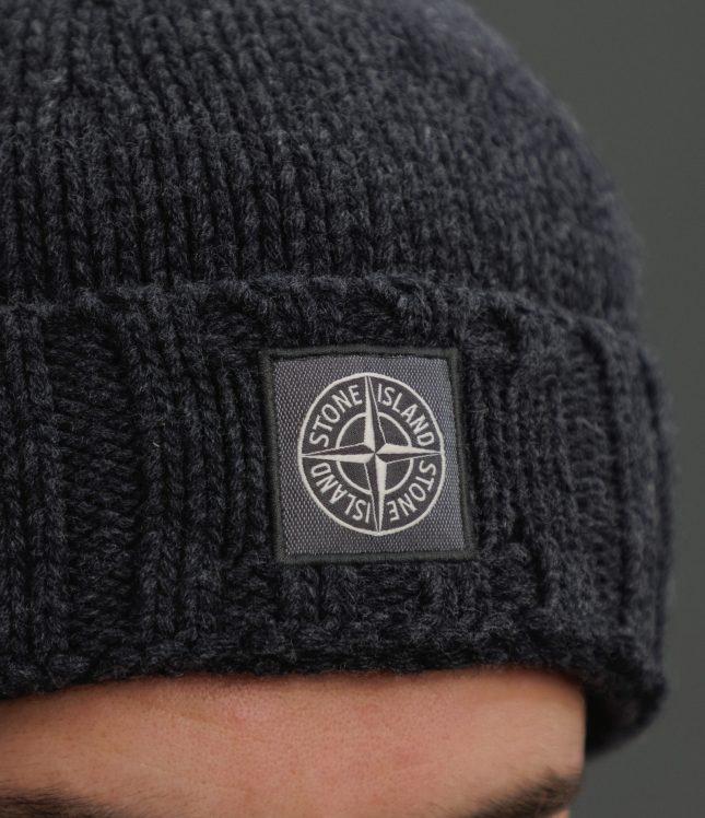 Чоловіча шапка STONE ISLAND 7715N17D6 V0065, колір сірий | Ціна 8499 грн, фото 3