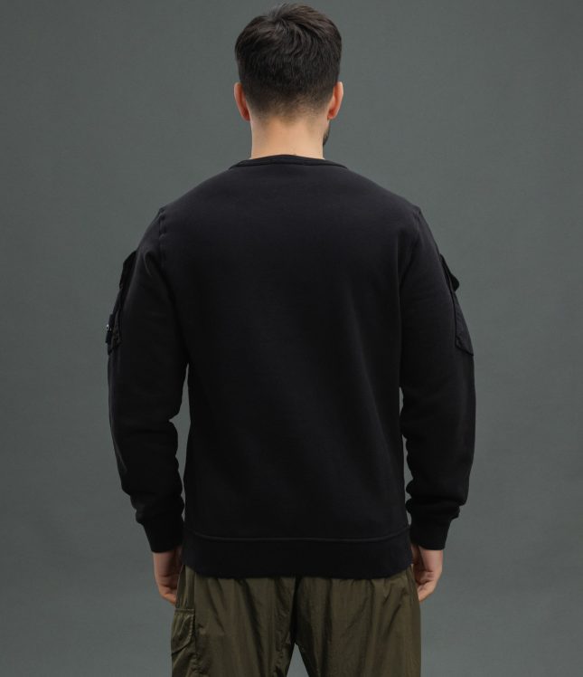 Чоловічий світшот STONE ISLAND 156100008-S0A20 V0029, колір чорний | Ціна 20999 грн, фото 6