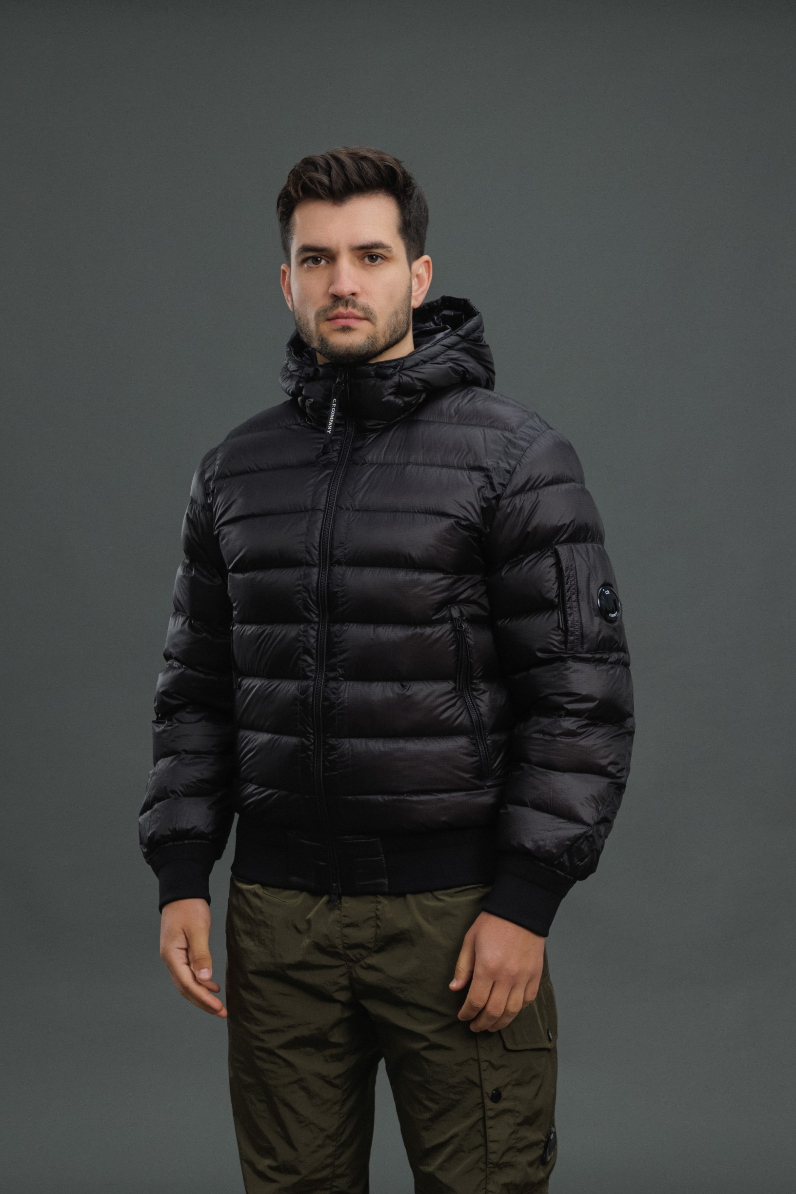 Чоловіча куртка C.P. COMPANY D.D. SHELL DOWN JACKET CMOW002A 110416A COL:999, колір чорний