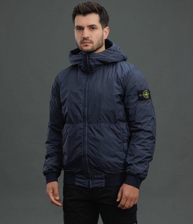 Чоловіча куртка STONE ISLAND GARMENT DYED CRINKLE REPS NY 154100013-S0A23 V0020, колір синій | Ціна 47999 грн, фото 1