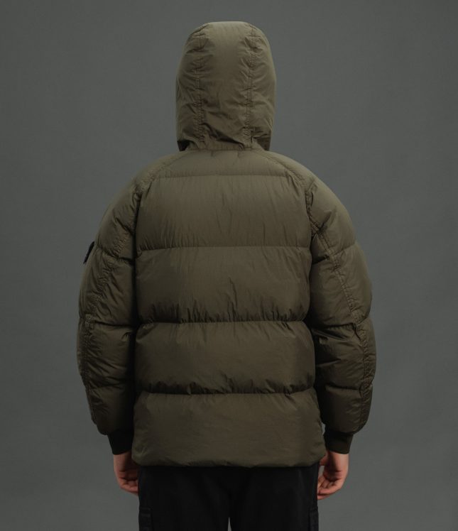 Чоловіча куртка STONE ISLAND GARMENT DYED CRINKLE REPS R-NY DOWN 1540723 V0058, колір зелений | Ціна 39999 грн, фото 9