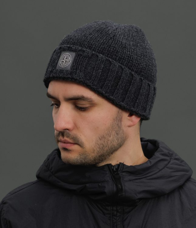 Чоловіча шапка STONE ISLAND 7715N17D6 V0065, колір сірий | Ціна 8499 грн, фото 2