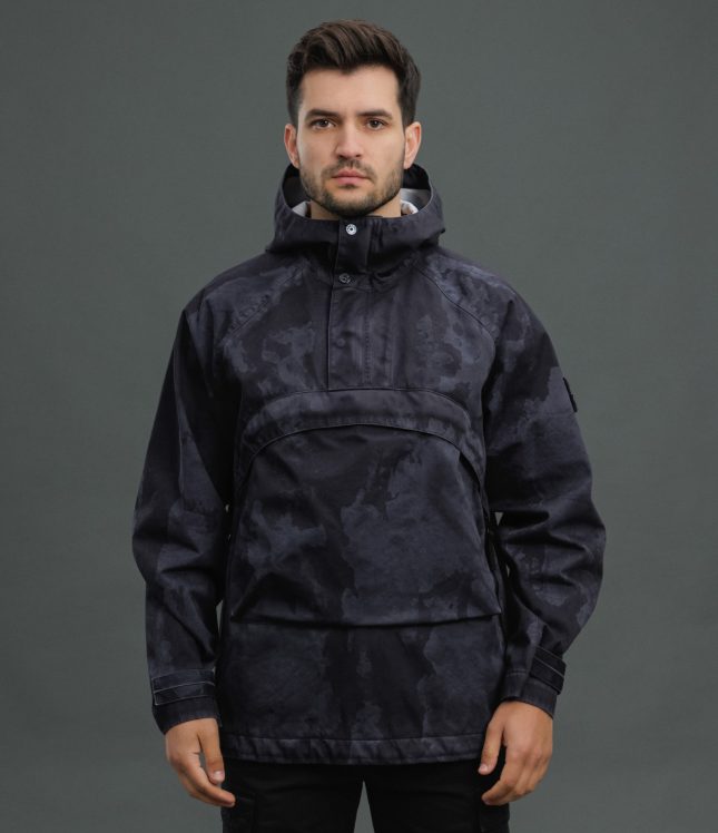 Чоловіча куртка STONE ISLAND RASO GOMMATTO 3L LASER CAMO 154100023-S0078 V0062, колір сірий | Ціна 59999 грн, фото 2