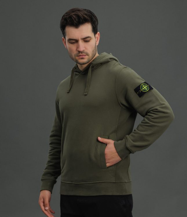 Чоловіче худі STONE ISLAND 156100029-S0A20 V0054, колір зелений | Ціна 20999 грн, фото 3