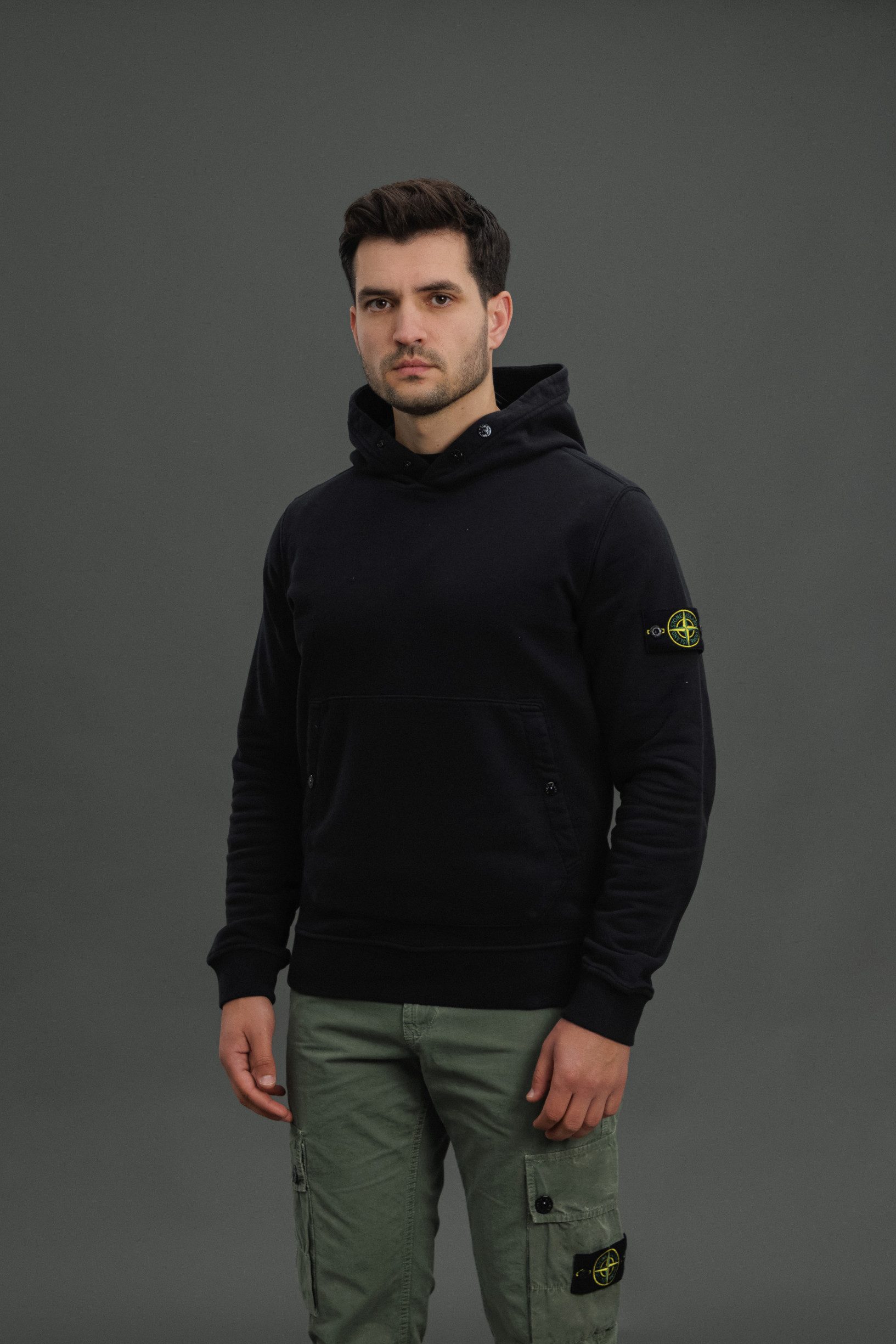 Чоловіче худі STONE ISLAND 1561720 V0029, колір чорний