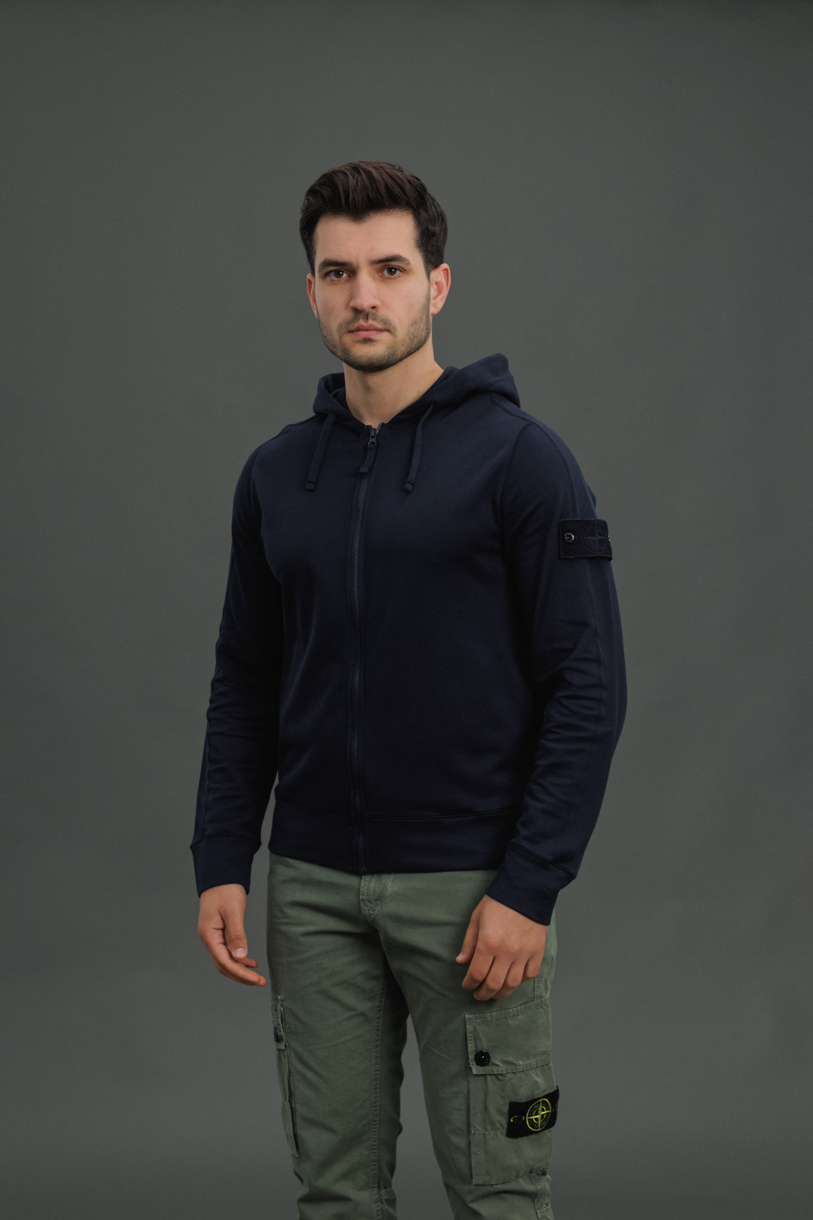 Чоловіче худі STONE ISLAND 15669F3 V0020, колір синій