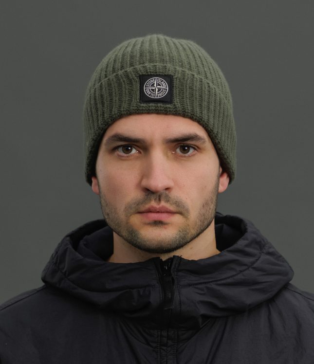 Чоловіча шапка STONE ISLAND 15N10B5 V0059, колір зелений | Ціна 8499 грн, фото 1