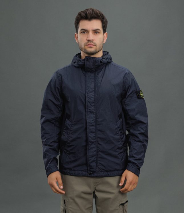 Чоловіча куртка STONE ISLAND GARMENT DYED CRINKLE REPS 154100092-S0A23 V0020, колір синій | Ціна 24999 грн, фото 2