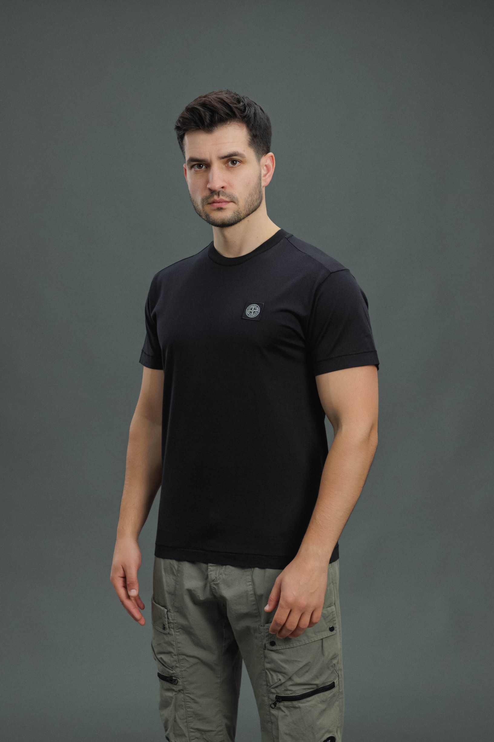 Чоловіча футболка STONE ISLAND 1524113 A0029, колір чорний