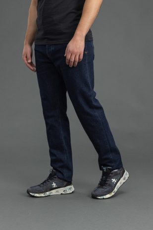 Чоловічі штани STONE ISLAND STRETCH INDIGO DENIM-RINSED SLIM 15J100007-S0J12 VJ201, колір синій