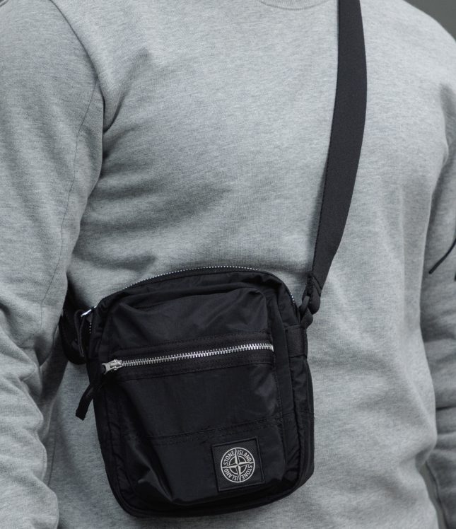 Чоловіча сумка STONE ISLAND 159200015-S0251 V0029, колір чорний | Ціна 13499 грн, фото 4