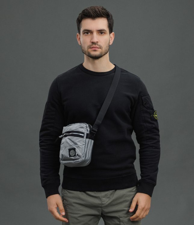 Чоловіча сумка STONE ISLAND 159200015-S0251 V0061, колір сірий | Ціна 13499 грн, фото 1