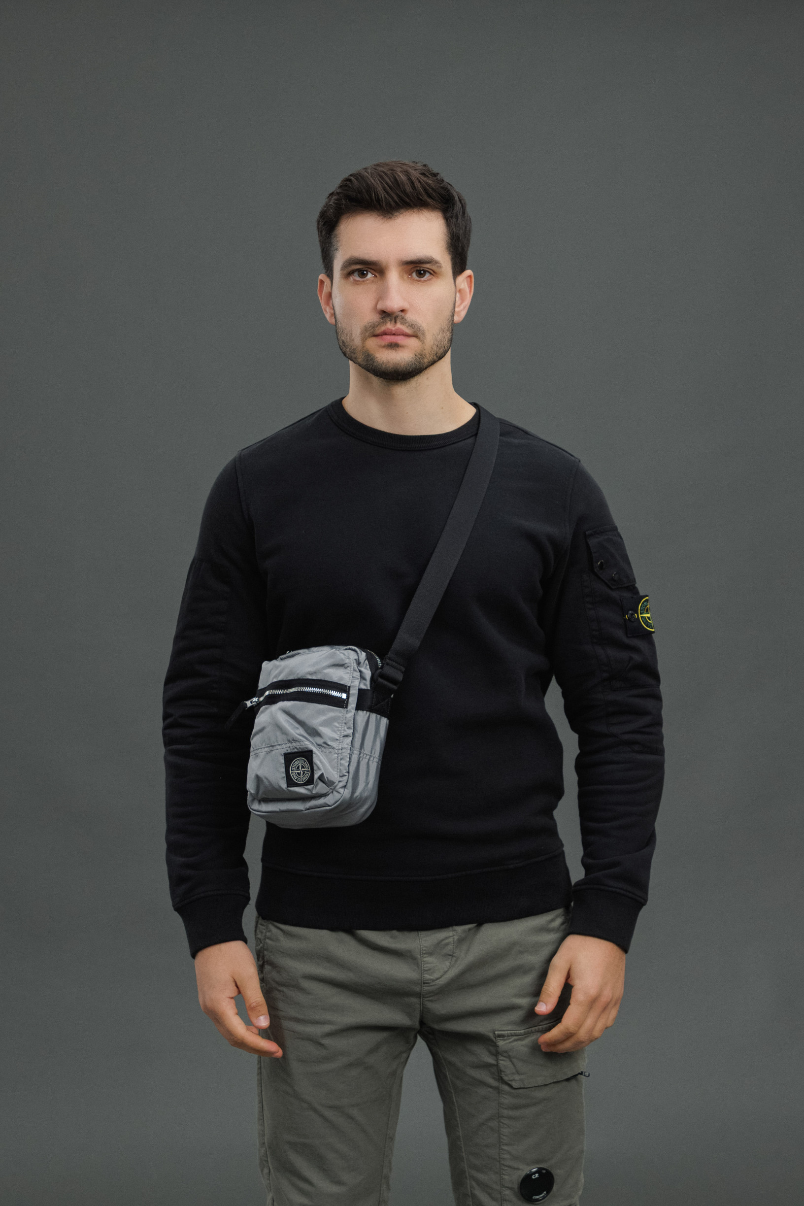 Чоловіча сумка STONE ISLAND 159200015-S0251 V0061, колір сірий