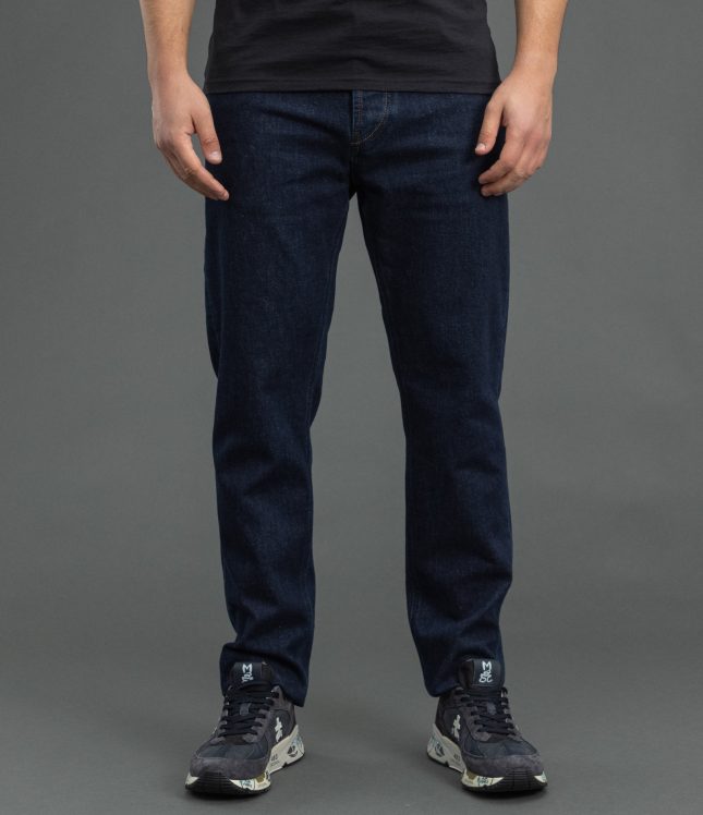 Чоловічі штани STONE ISLAND STRETCH INDIGO DENIM-RINSED SLIM 15J100007-S0J12 VJ201, колір синій | Ціна 18999 грн, фото 2