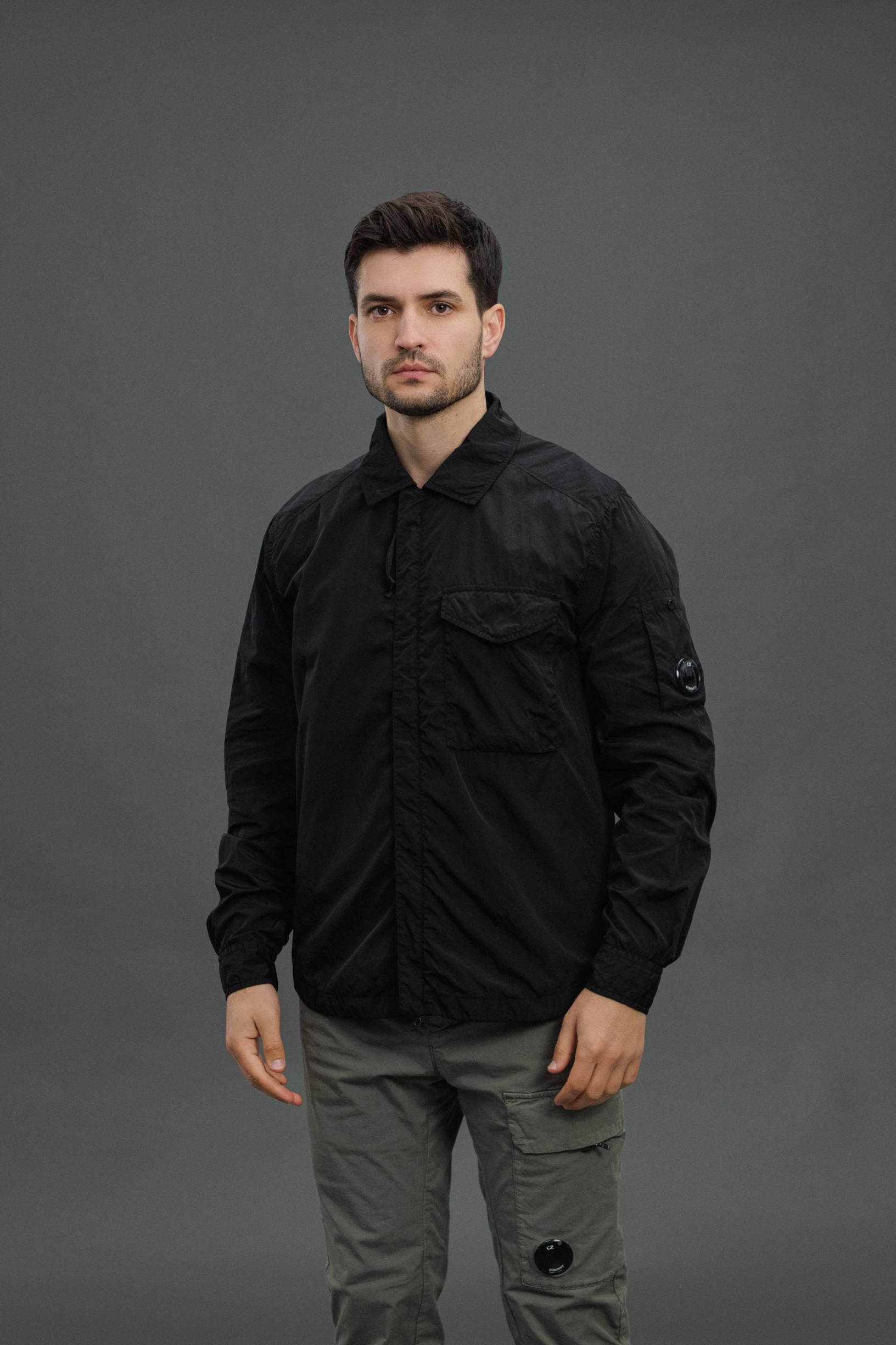 Чоловічий оверширт C.P. COMPANY CMOS095J 005904G COL:999, колір чорний
