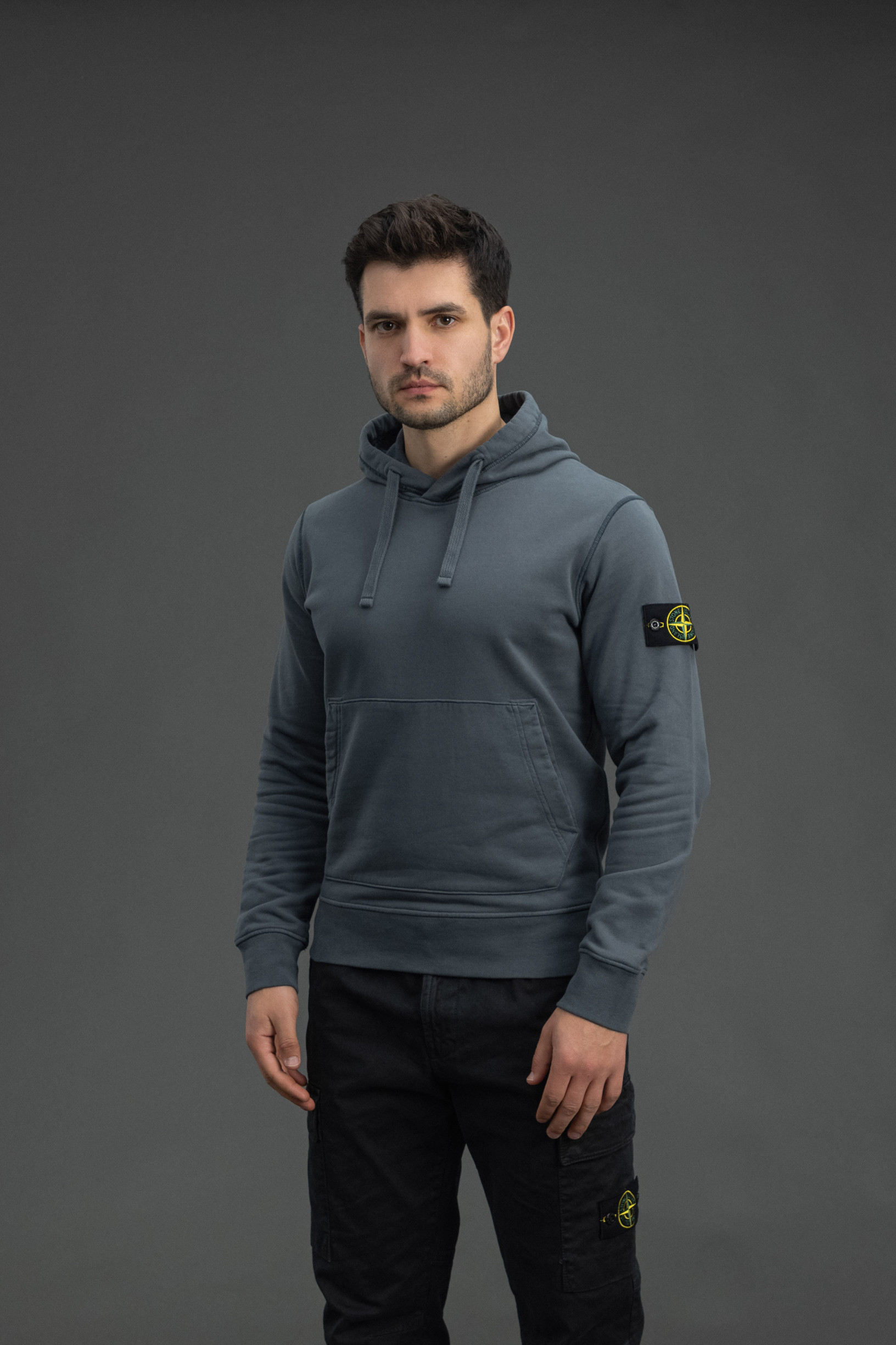 Чоловіче худі STONE ISLAND 156100062-S0051 V0062, колір сірий