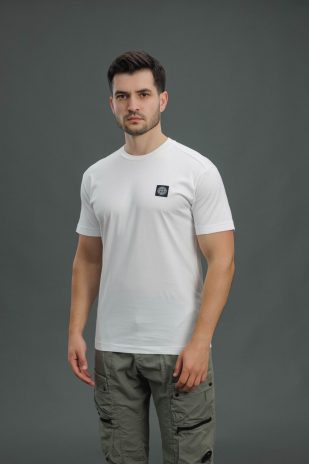 Чоловіча футболка STONE ISLAND 152100039-S0013 V0001, колір білий