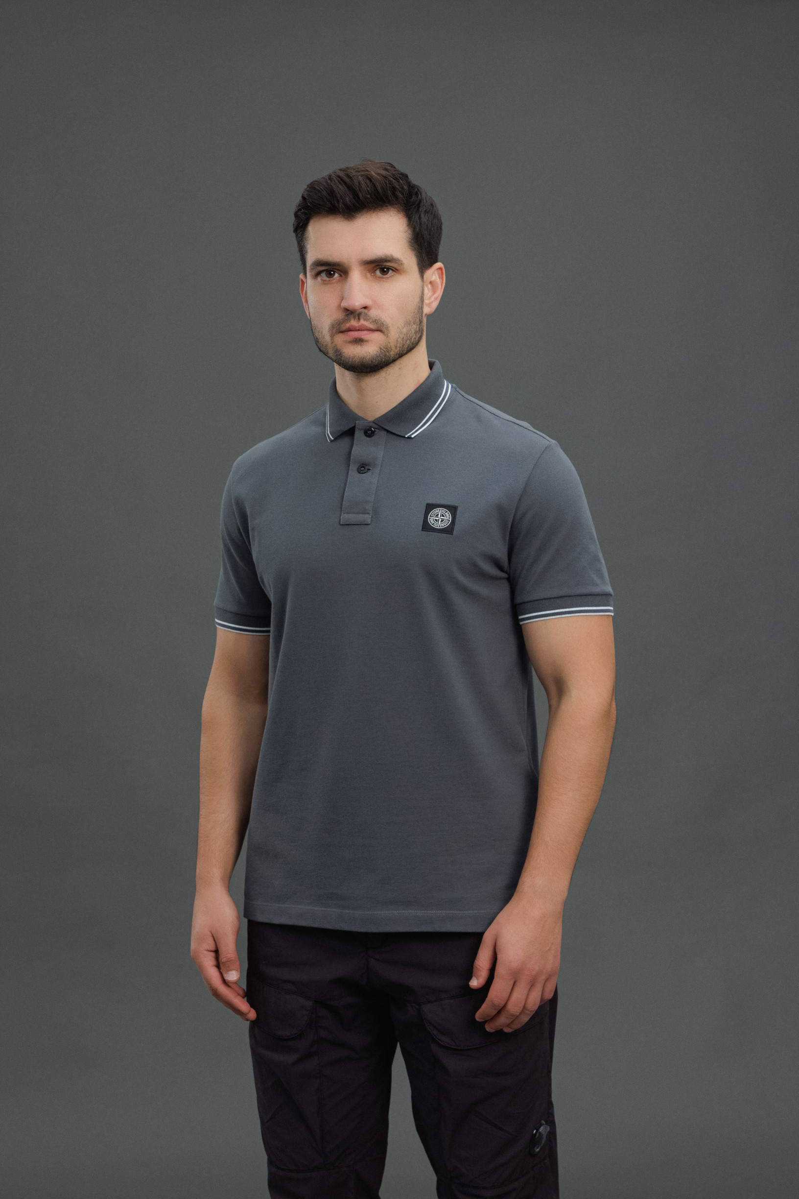 Чоловіча футболка STONE ISLAND 152SC18 V0062, колір сірий
