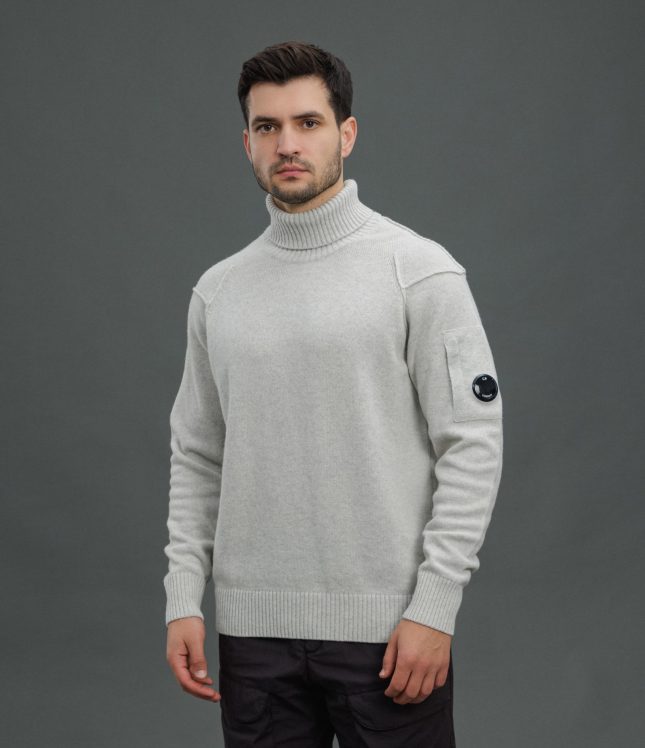 Чоловічий гольф C.P. COMPANY CMKN142A 110149A COL:M13, колір сірий | Ціна 12499 грн, фото 1