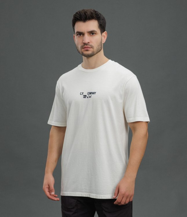 Чоловіча футболка C.P. COMPANY CMTS317A 005431G COL:115, колір бежевий | Ціна 7499 грн, фото 1