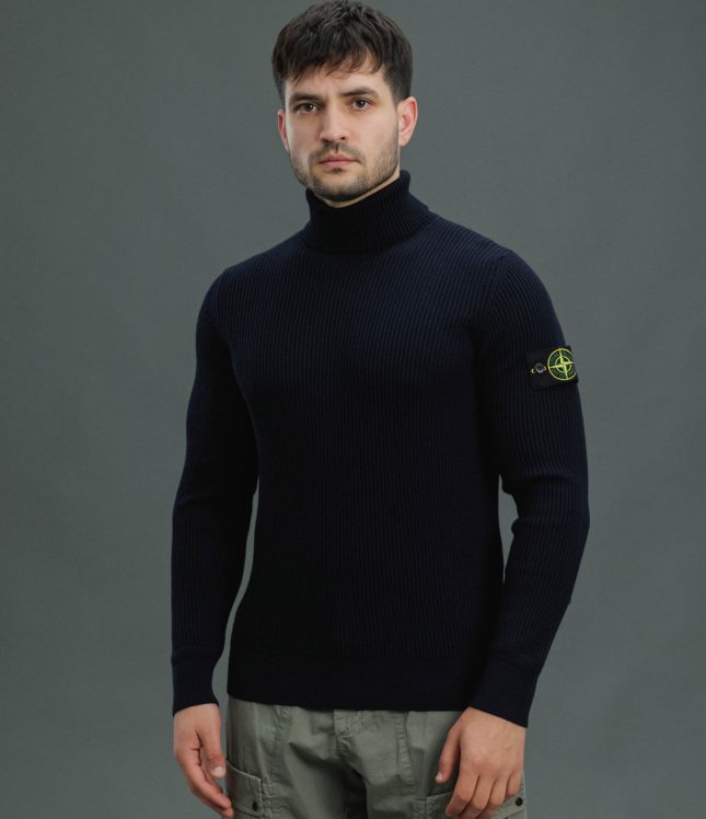 Чоловічий гольф STONE ISLAND 155100052-S00C2 V0020, колір синій | Ціна 25999 грн, фото 1