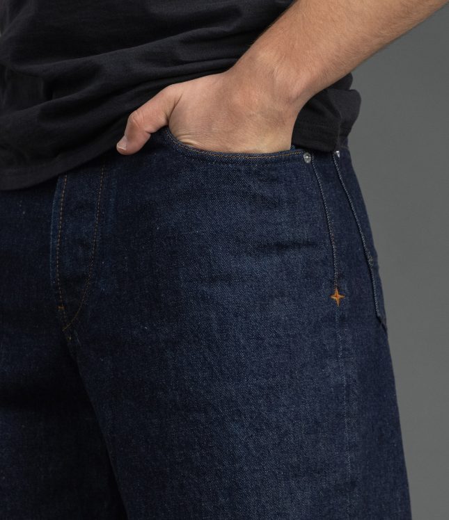 Чоловічі штани STONE ISLAND INDIGO DENIM-RINSED LOOSE 15J100006-S00J7 VJ201, колір синій | Ціна 19999 грн, фото 4