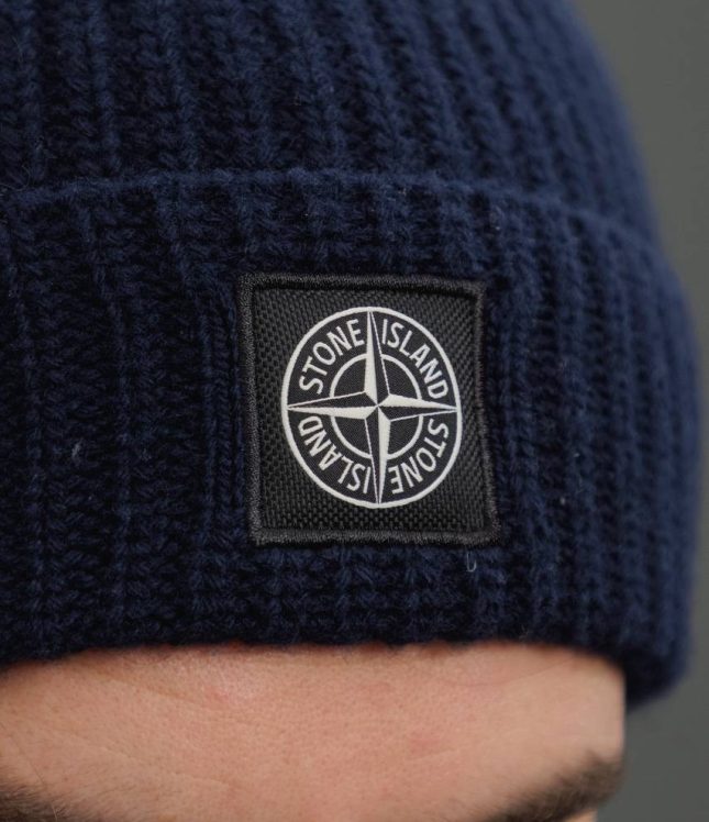 Чоловіча шапка STONE ISLAND 15N100012-S00B4 V0020, колір синій | Ціна 8499 грн, фото 3
