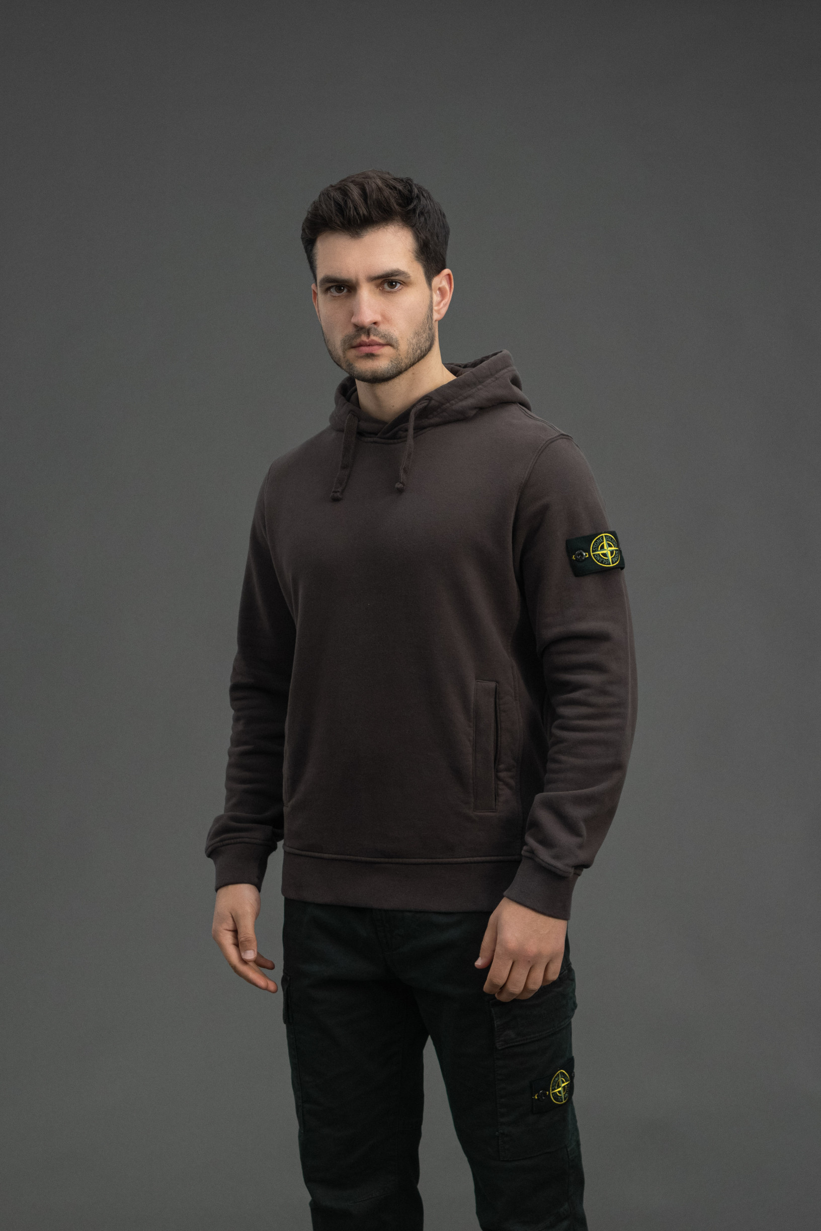 Чоловіче худі STONE ISLAND 156100029-S0A20 V0062, колір сірий