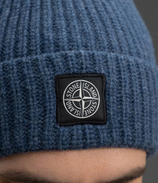 Чоловіча шапка STONE ISLAND 15N100012-S00B4 V0M2B, колір синій | Ціна 8499 грн, фото 3