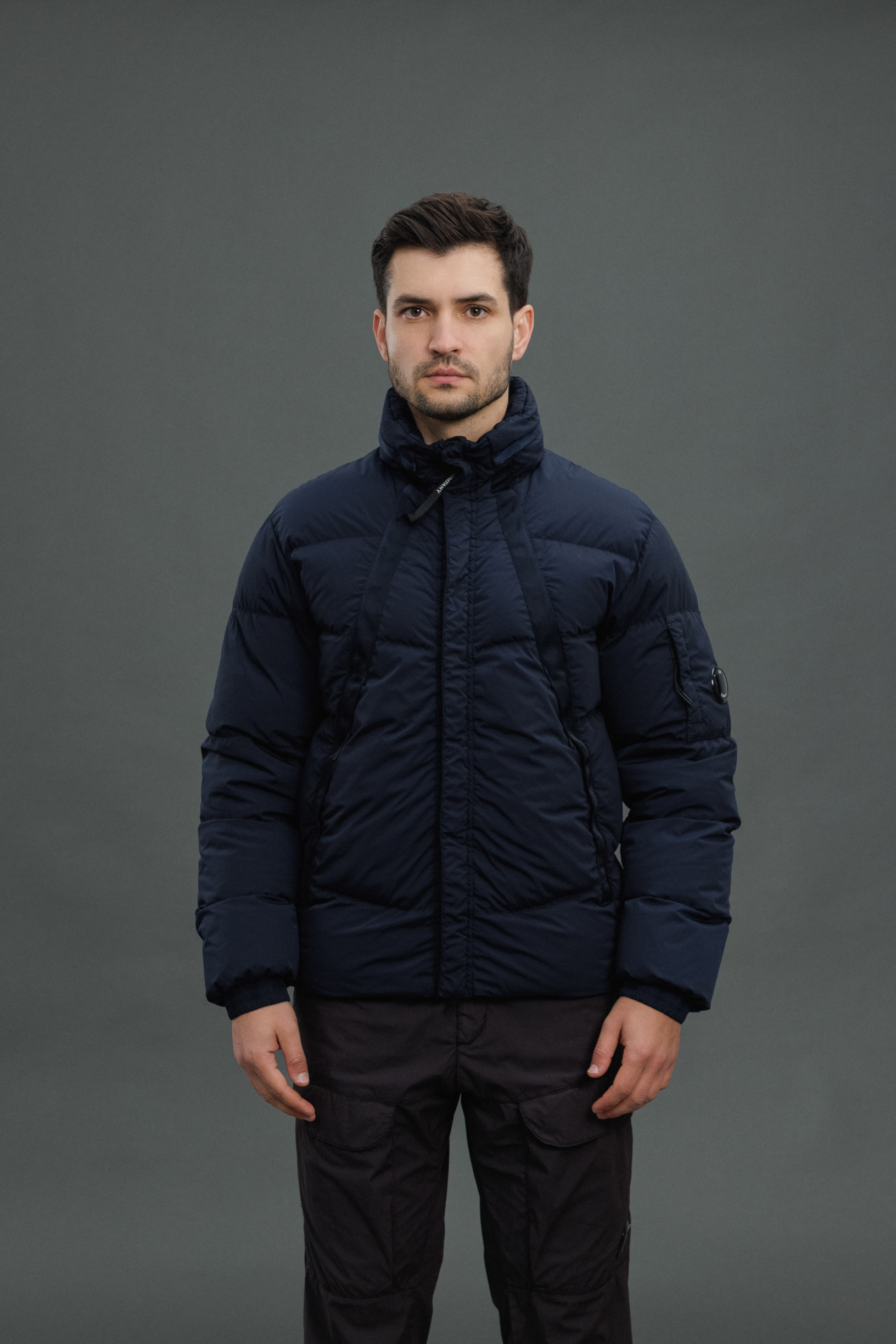 Чоловіча куртка C.P. COMPANY NYCRA-R GARMENT DYEING DOWN JACKET CMOW254A 005864G COL:888, колір синій