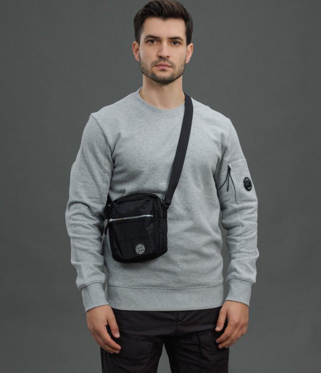 Чоловіча сумка STONE ISLAND 159200015-S0251 V0029, колір чорний | Ціна 13499 грн, фото 3
